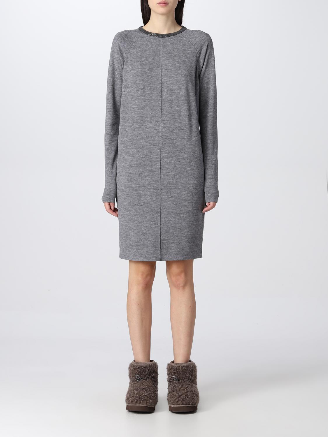 BRUNELLO CUCINELLI: women's dress - Grey | Brunello Cucinelli dress ...