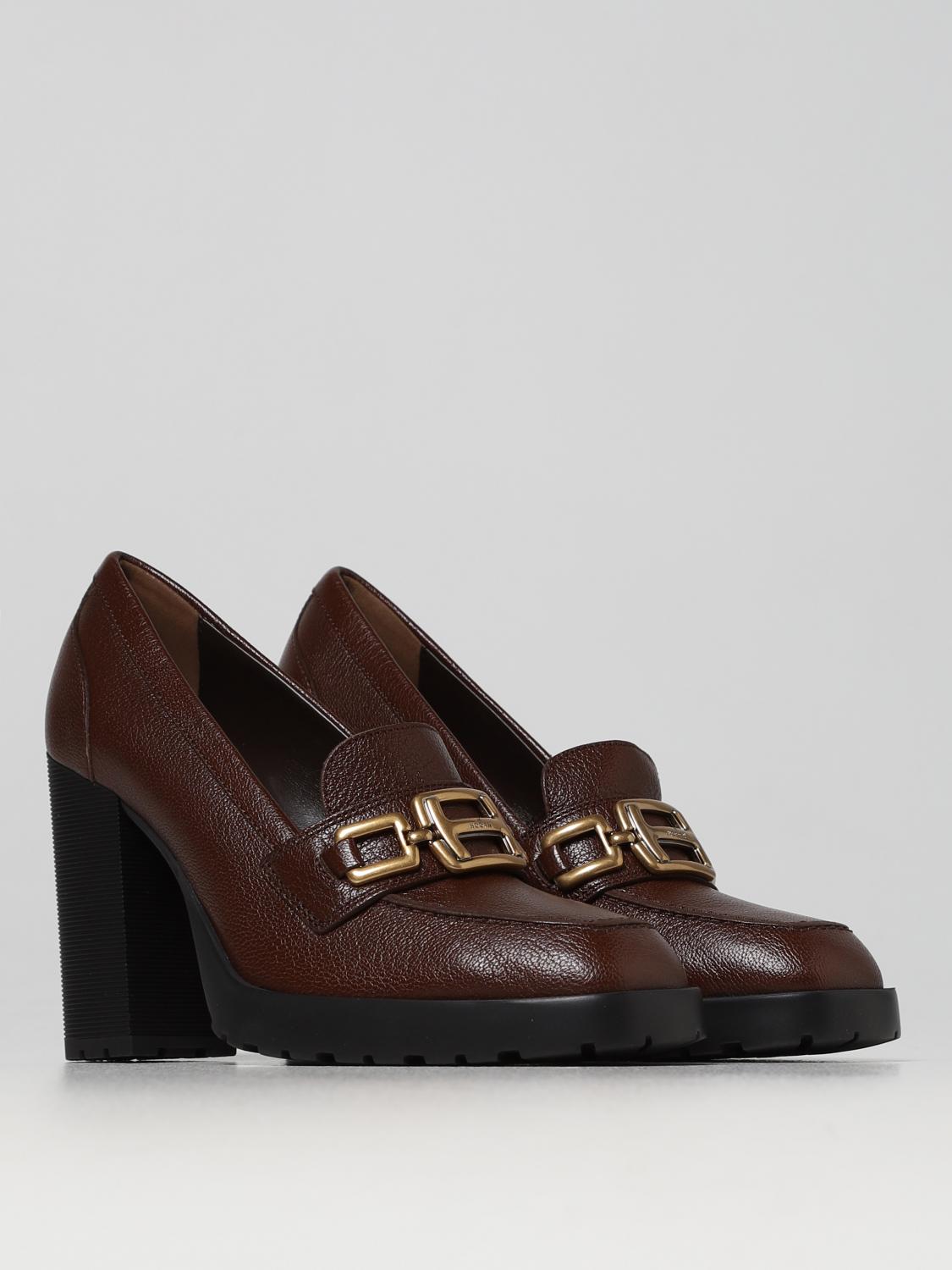 シューズ・サンダルその他 HOGAN Woman High heel shoes Brown HXW6230E050RXQ S601 Hogan Outlet: Shoes women - Brown | Hogan high heel shoes