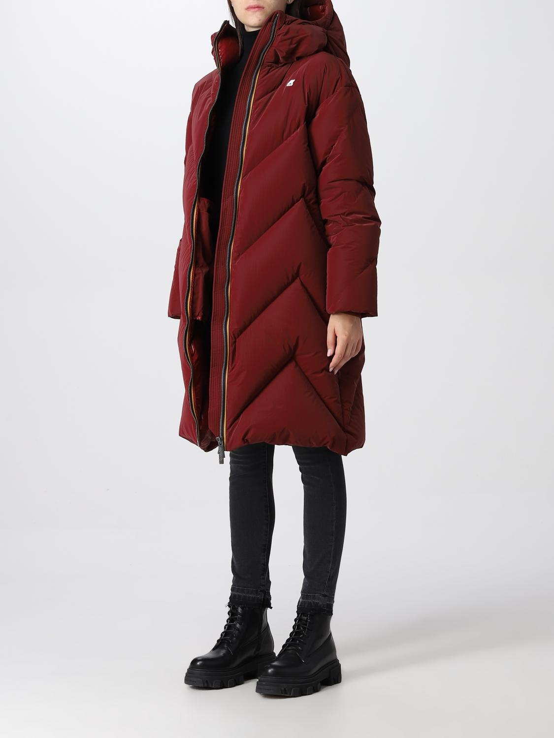 K-WAY JACKET: Coat women K-way, Red - Img 3