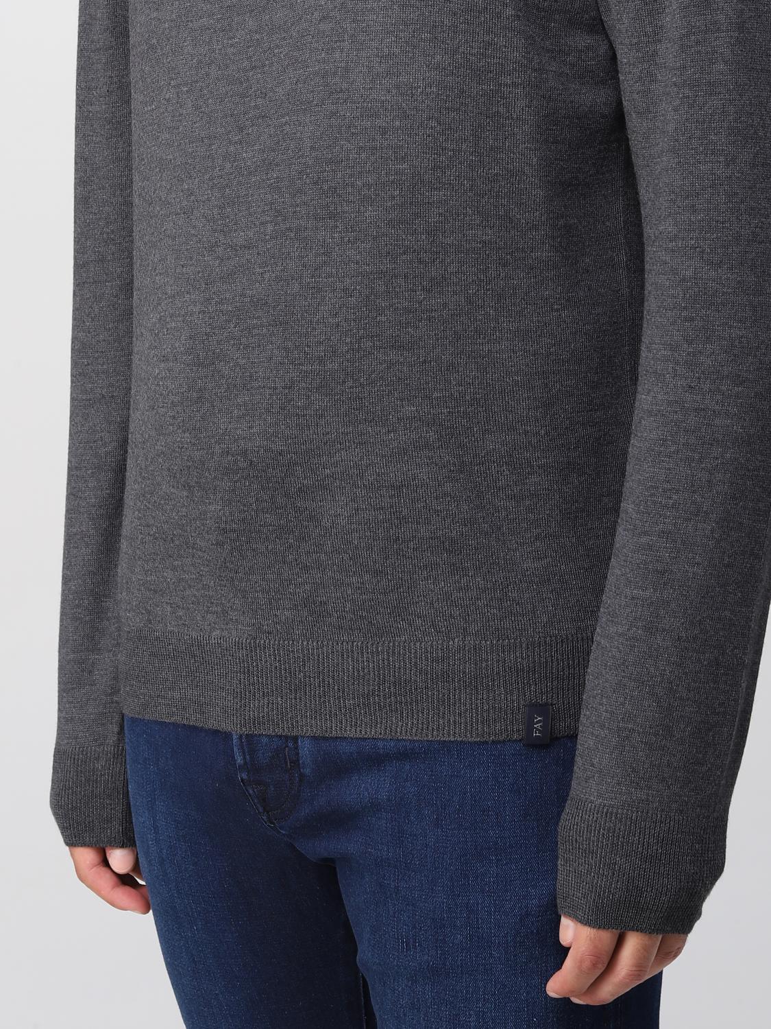 FAY PULLOVER: Fay Herren Pullover, Charcoal - Img 3