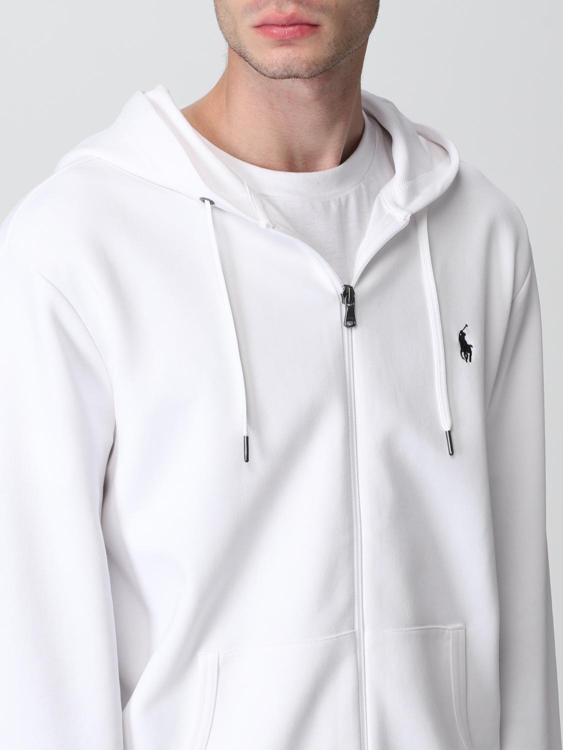 POLO RALPH LAUREN SWEATSHIRT: Sweatshirt men Polo Ralph Lauren, White - Img 4