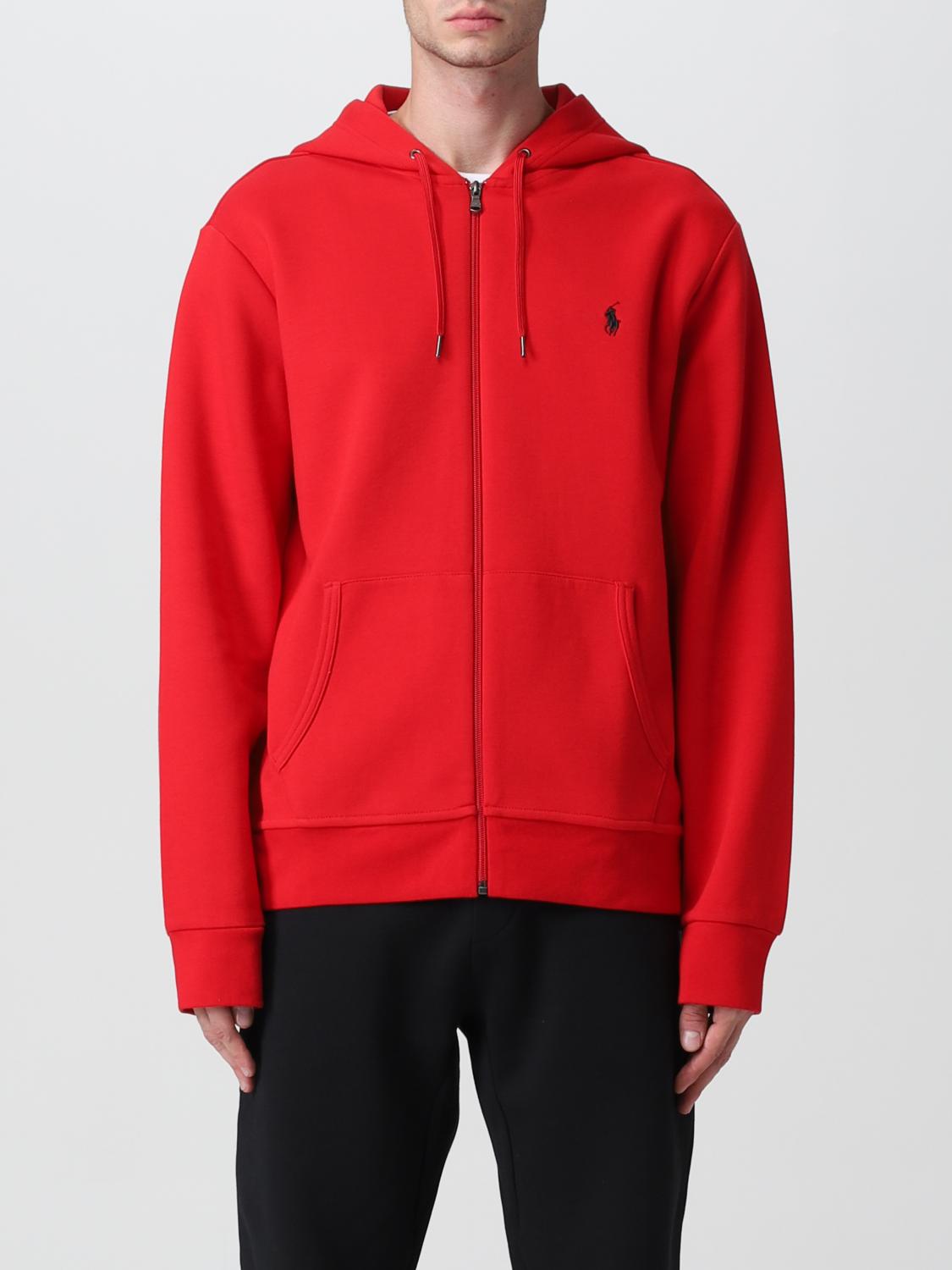 POLO RALPH LAUREN SWEATSHIRT: Sweatshirt men Polo Ralph Lauren, Red - Img 1