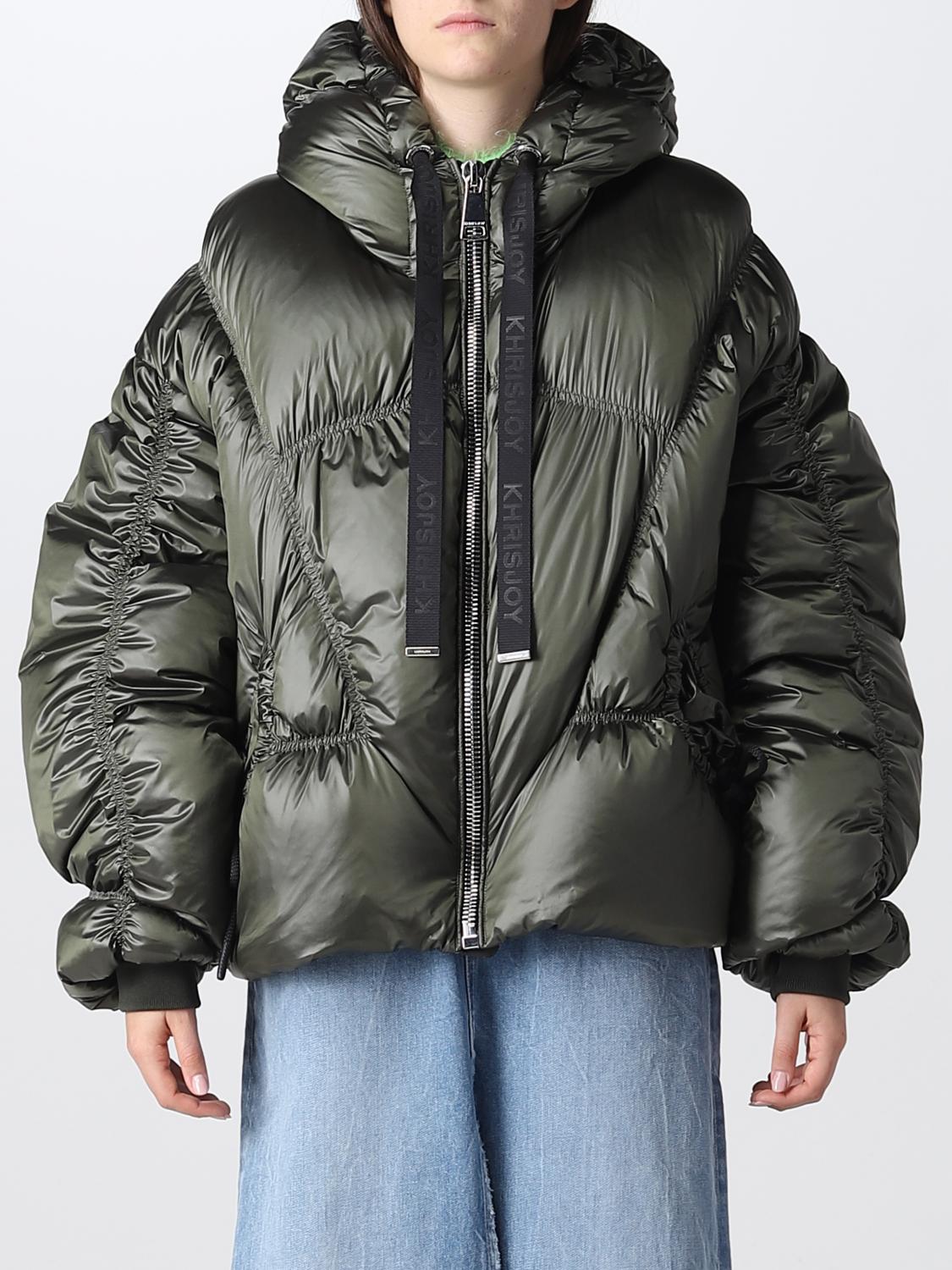 Khrisjoy Outlet: Coat women - Moss Green | Khrisjoy jacket