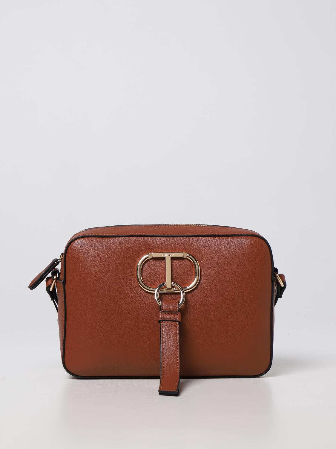 Twinset Brown Polyester Women's Bag with Adjustable Strap