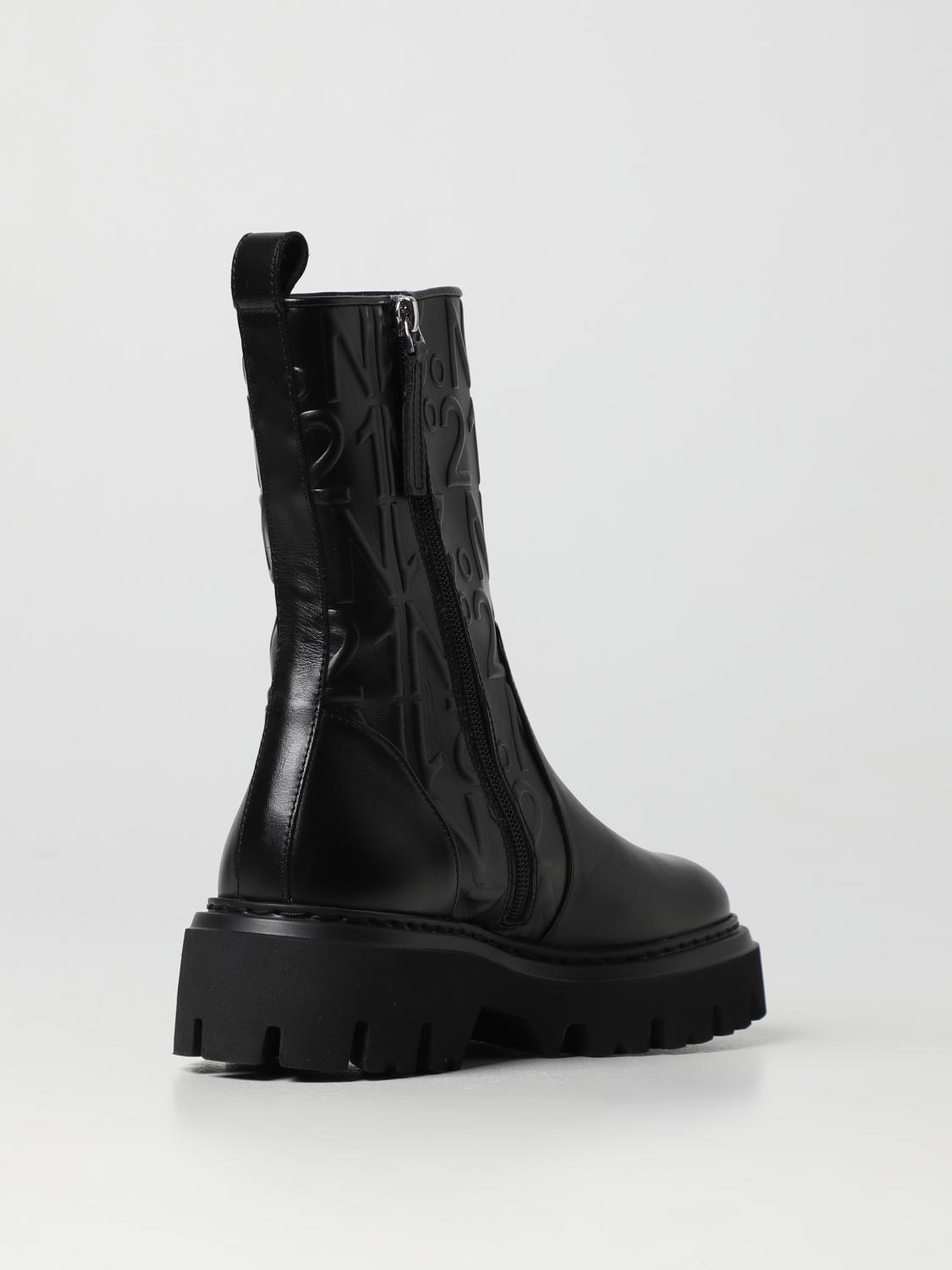 N° 21 FLAT ANKLE BOOT: Boots women N° 21, Black - Img 3