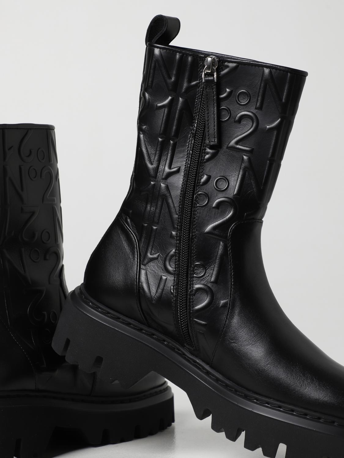 N° 21 FLAT ANKLE BOOT: Boots women N° 21, Black - Img 4