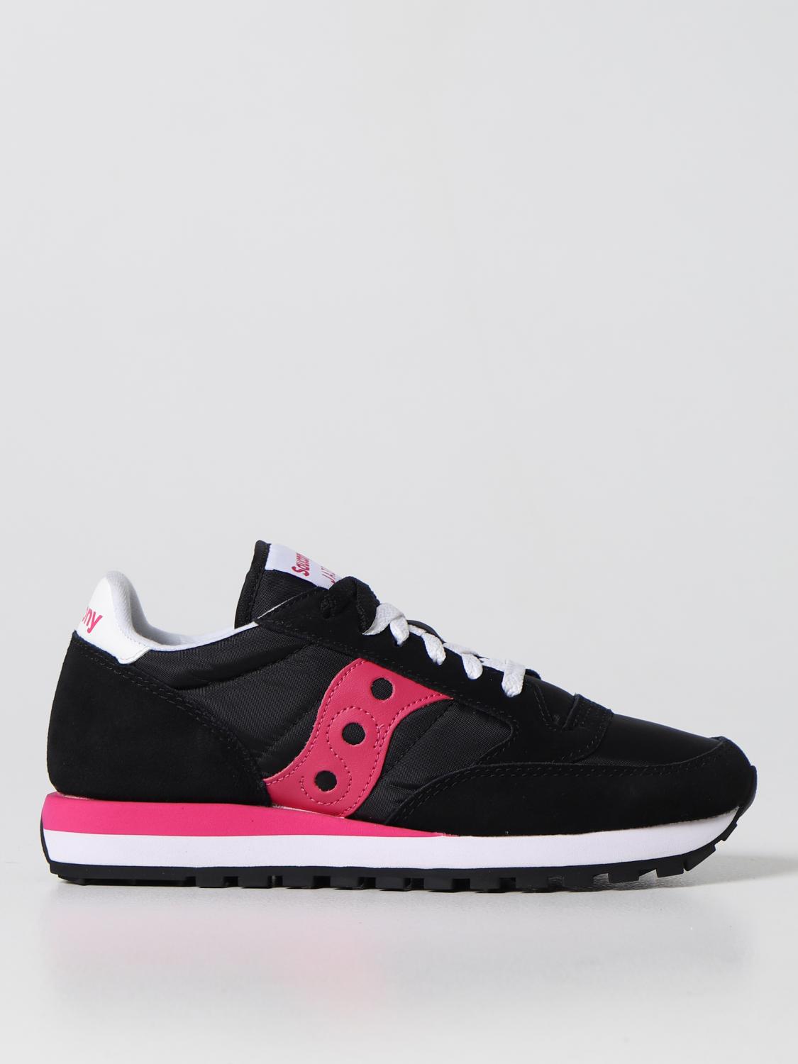 SAUCONY SNEAKERS: Sneakers Jazz Original Saucony in camoscio e nylon, Nero - Img 1