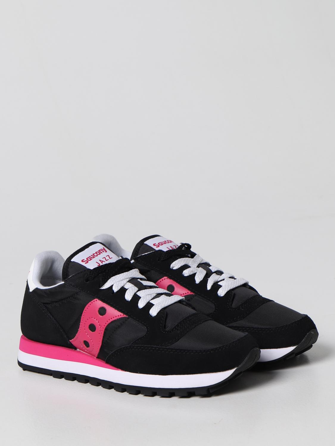 SAUCONY SNEAKERS: Sneakers Jazz Original Saucony in camoscio e nylon, Nero - Img 2