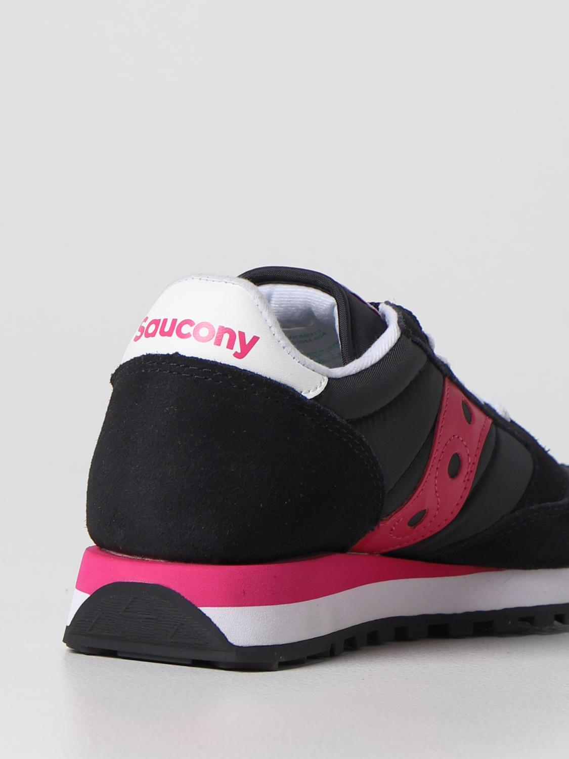 SAUCONY SNEAKERS: Sneakers Jazz Original Saucony in camoscio e nylon, Nero - Img 3