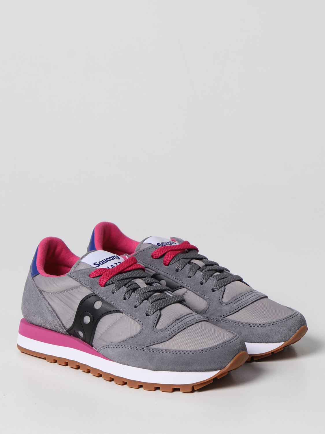 SAUCONY SNEAKERS: Sneakers Jazz Original Saucony in camoscio e nylon, Grigio - Img 2