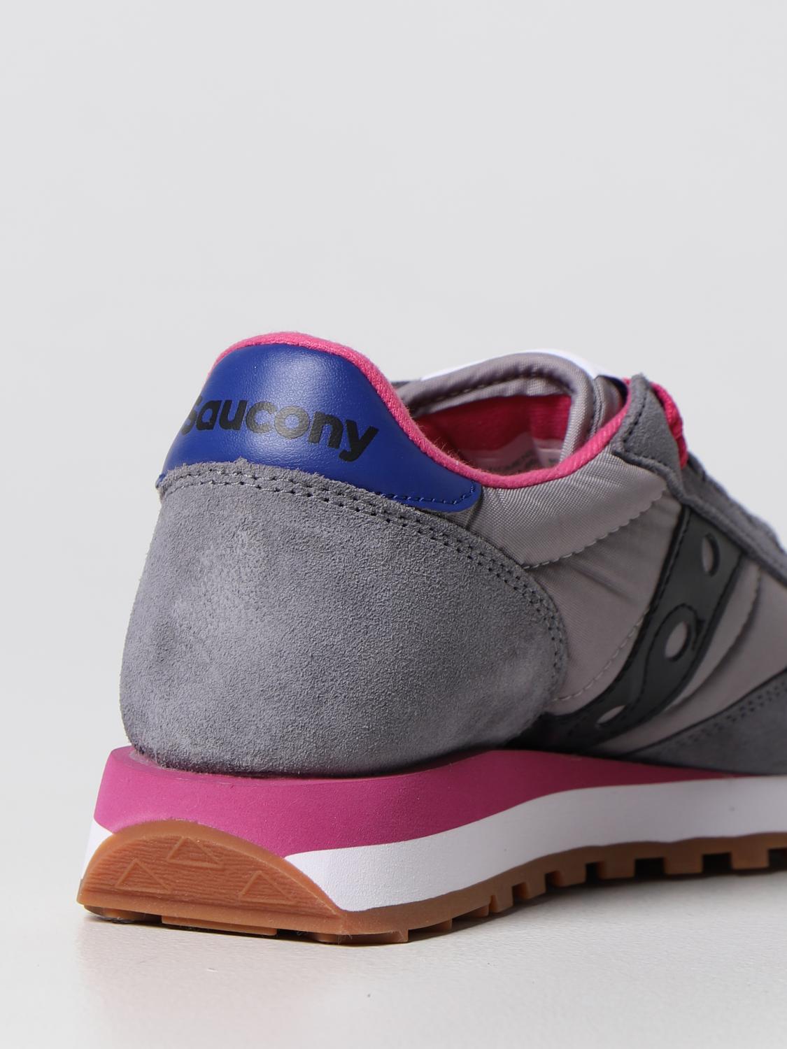 SAUCONY SNEAKERS: Sneakers Jazz Original Saucony in camoscio e nylon, Grigio - Img 3