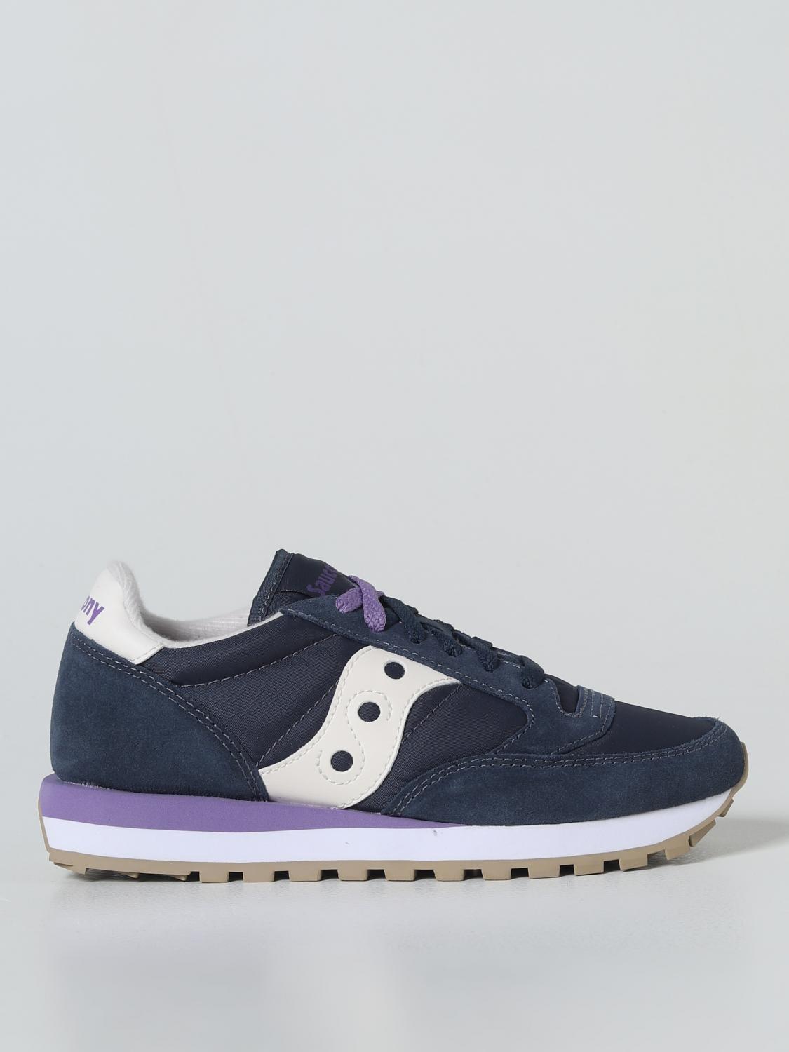 SAUCONY SNEAKERS: Sneakers Jazz Original Saucony in camoscio e nylon, Blue Navy - Img 1