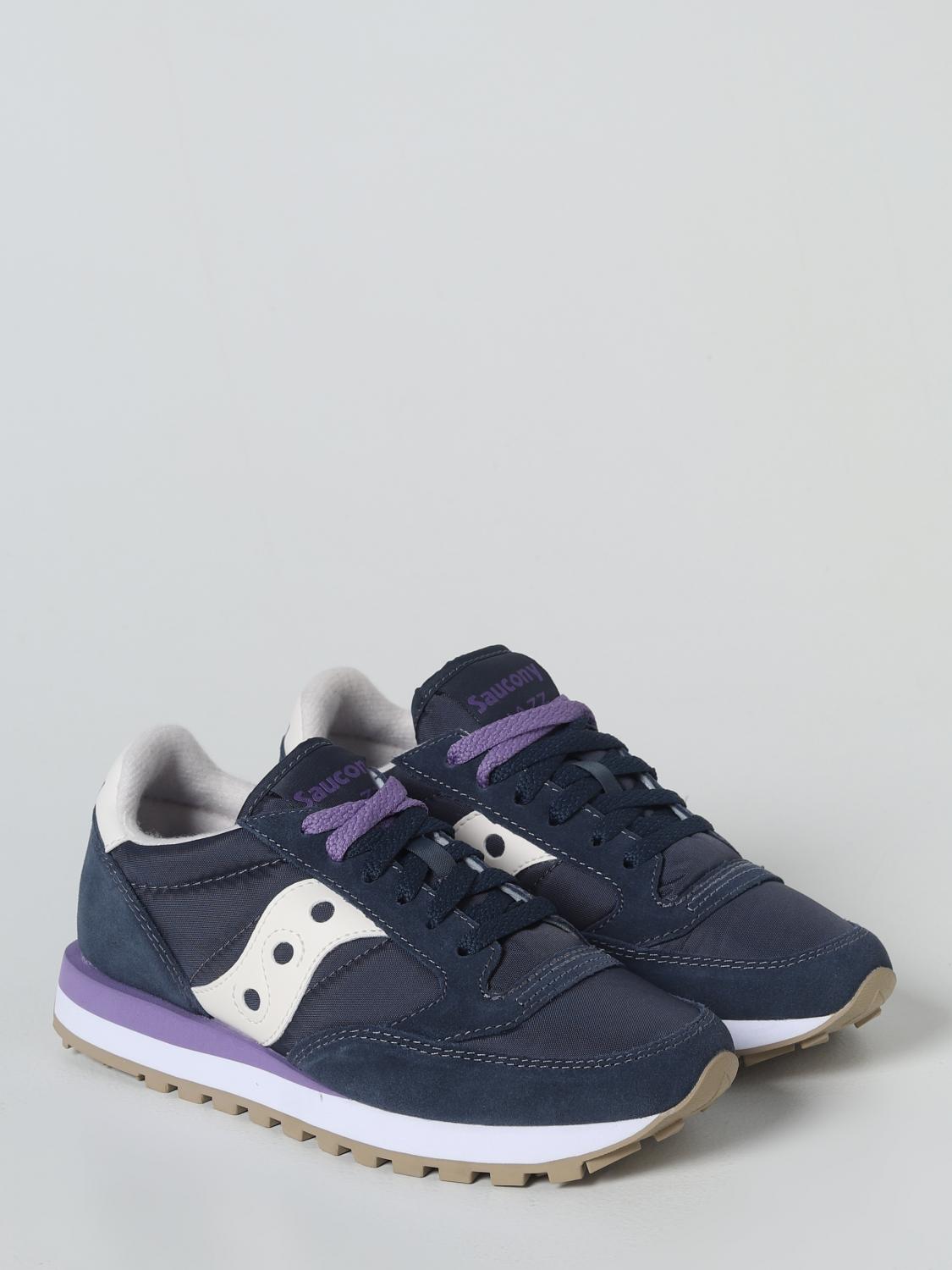 SAUCONY SNEAKERS: Sneakers Jazz Original Saucony in camoscio e nylon, Blue Navy - Img 2