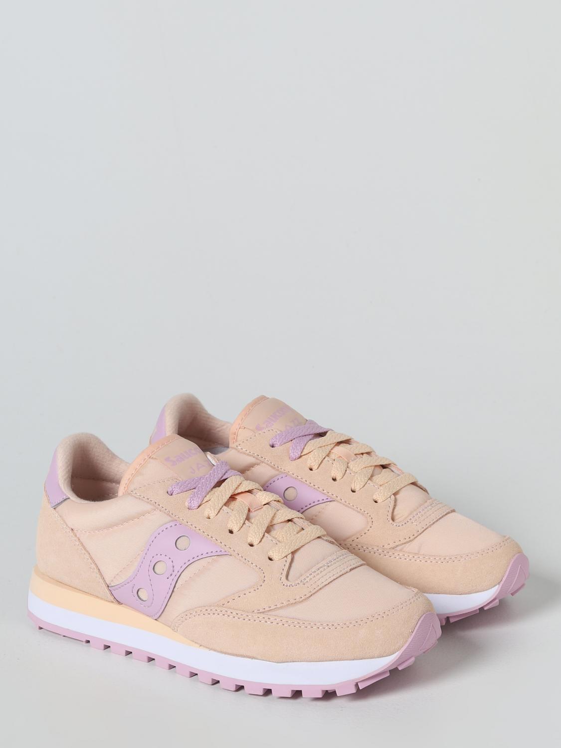 SAUCONY SNEAKERS: Sneakers Jazz Original Saucony in camoscio e nylon, Albicocca - Img 2