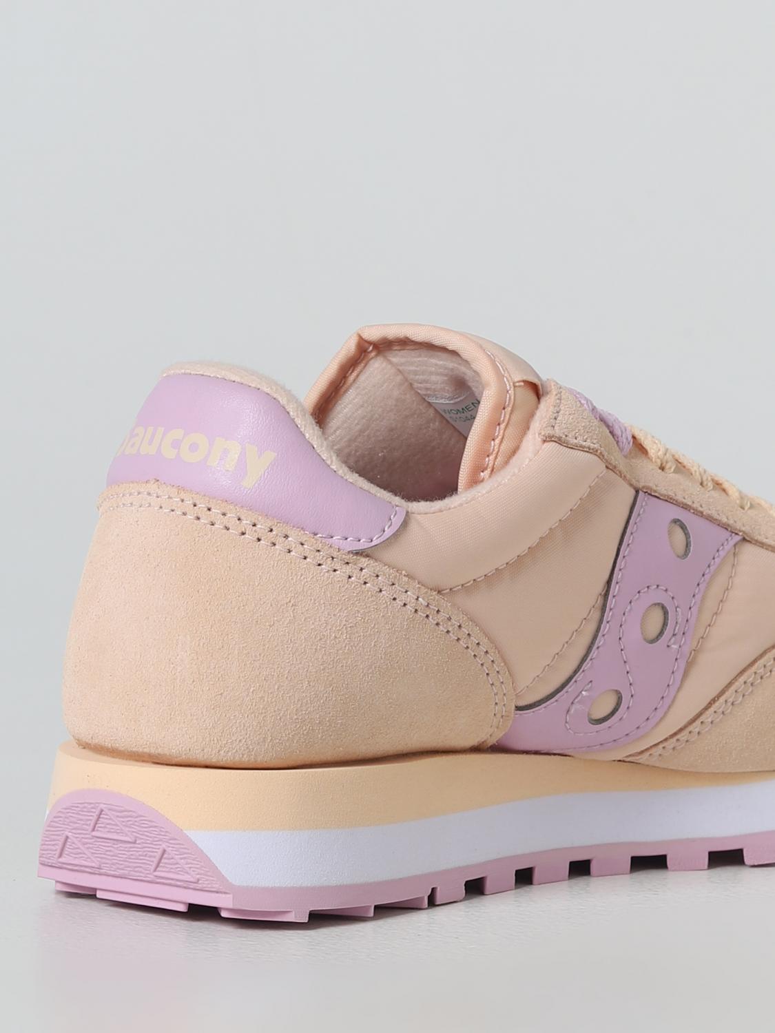 SAUCONY SNEAKERS: Sneakers Jazz Original Saucony in camoscio e nylon, Albicocca - Img 3