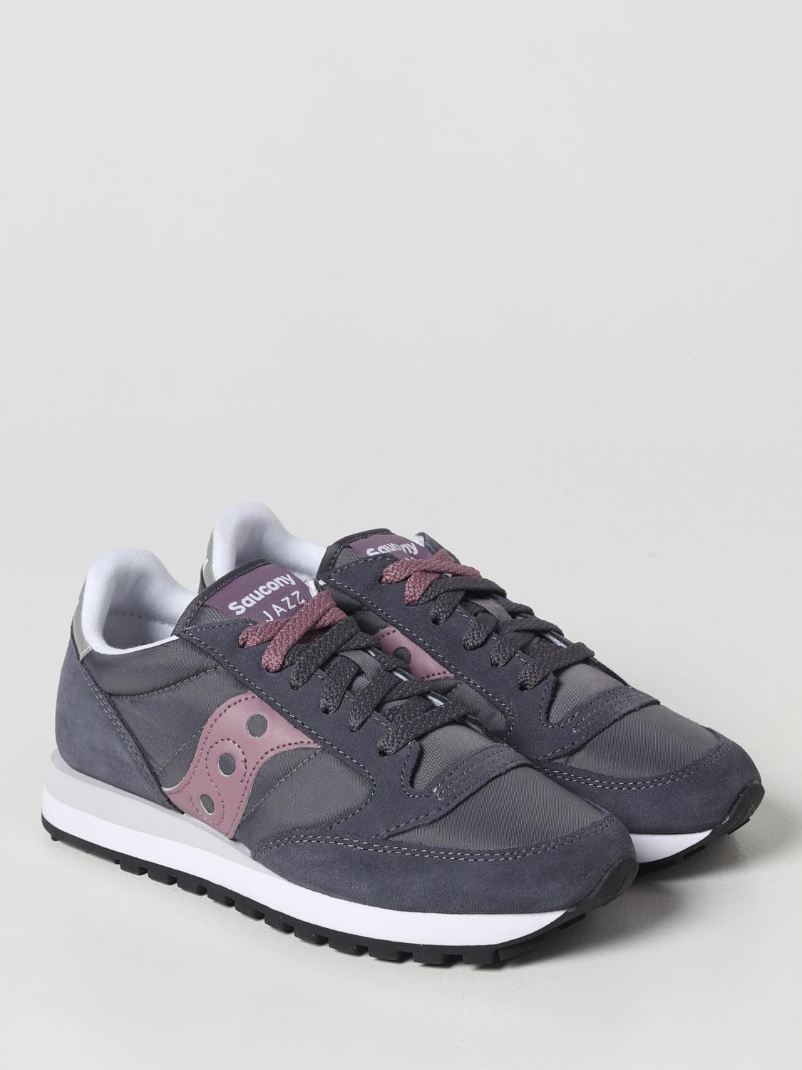SAUCONY SNEAKERS: Sneakers Jazz Original Saucony in camoscio e nylon, Grigio 1 - Img 2