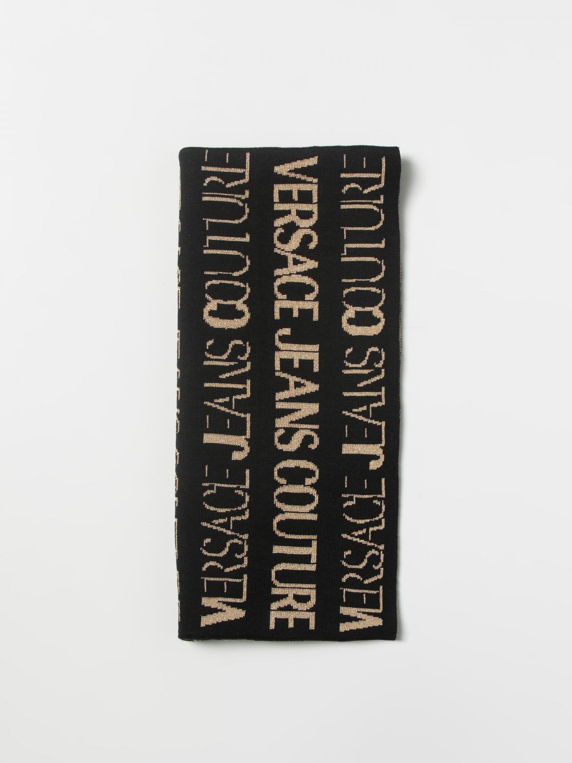 VERSACE JEANS COUTURE SCARF: Scarf men Versace Jeans Couture, Black - Img 1