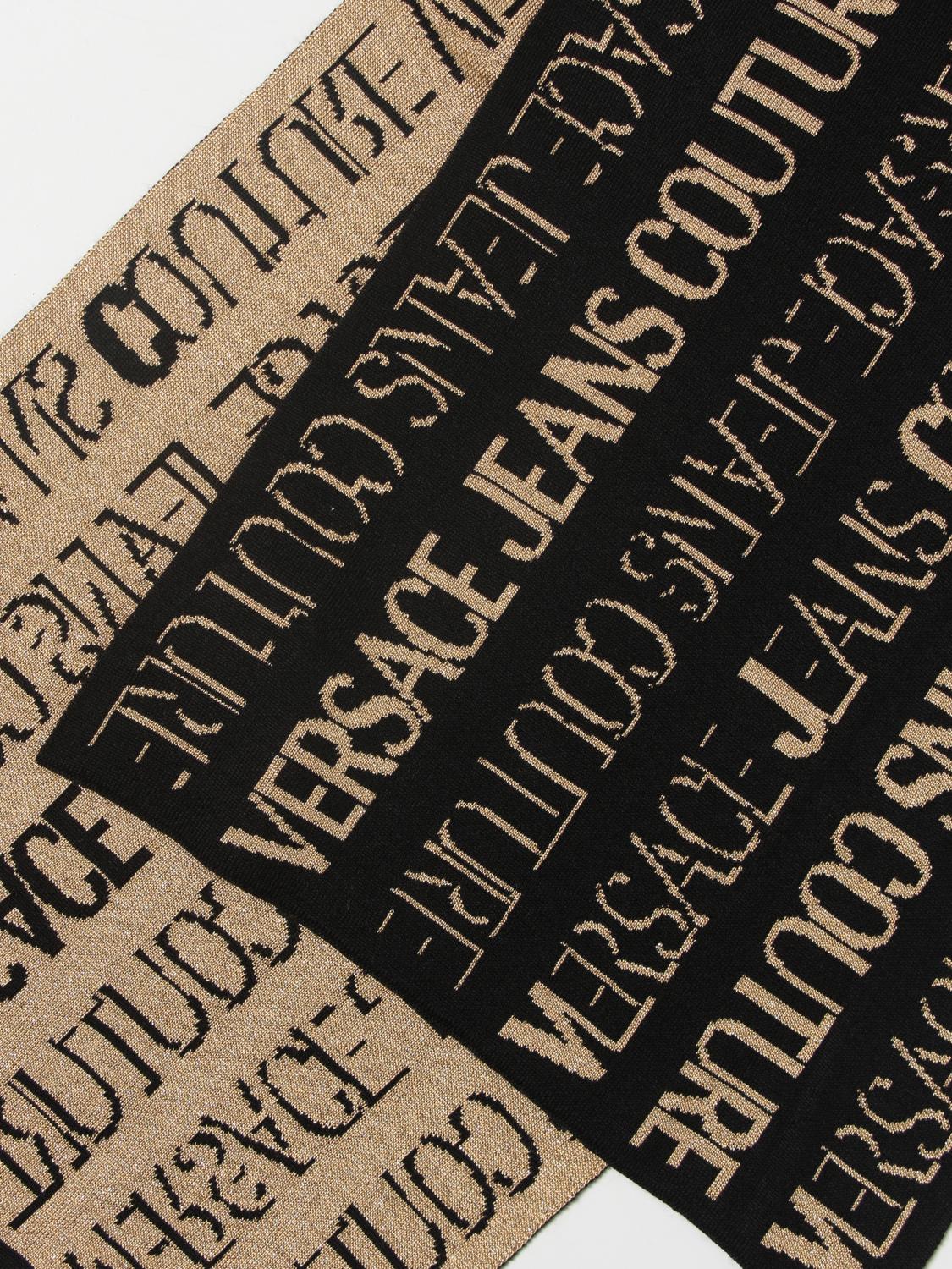 VERSACE JEANS COUTURE SCARF: Scarf men Versace Jeans Couture, Black - Img 3