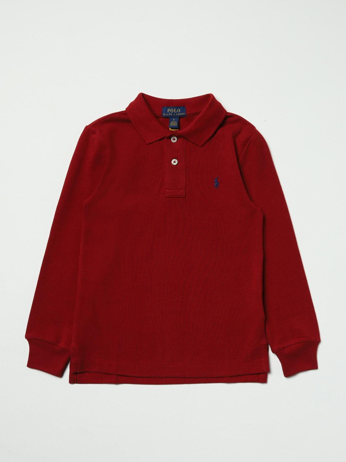 POLO RALPH LAUREN POLO SHIRT: Polo shirt kids Polo Ralph Lauren, Red - Img 1