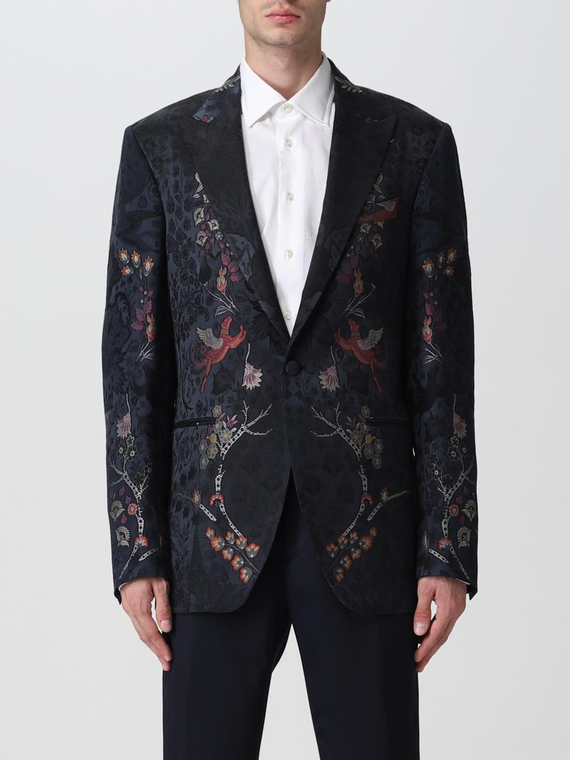 ETRO BLAZER: Etro men's blazer, Blue - Img 1