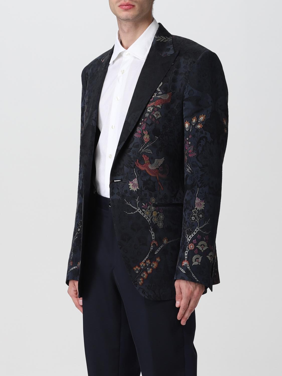 ETRO BLAZER: Etro men's blazer, Blue - Img 4