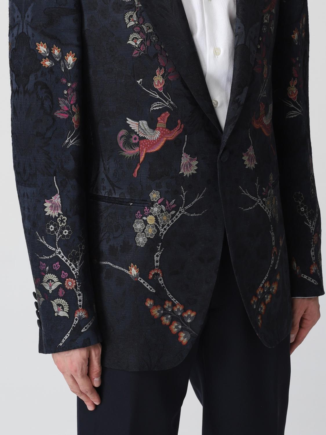 ETRO BLAZER: Etro men's blazer, Blue - Img 5