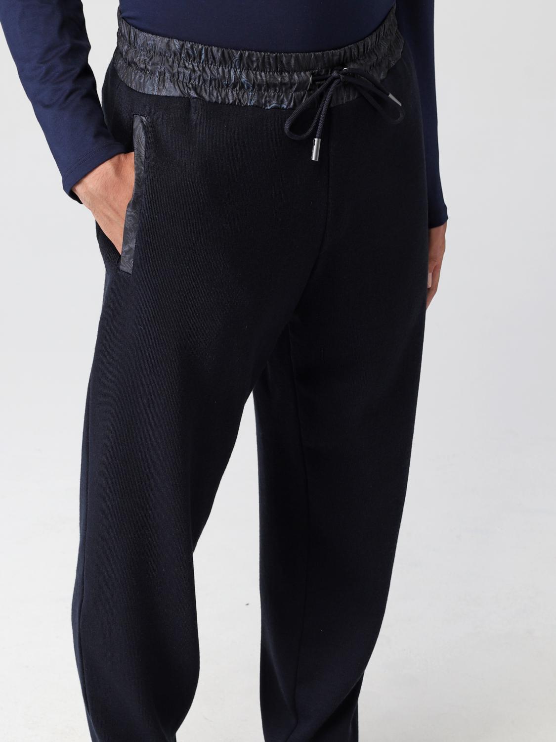 ETRO PANTALONI: Pantalone jogging in jersey Etro, Blue - Img 4