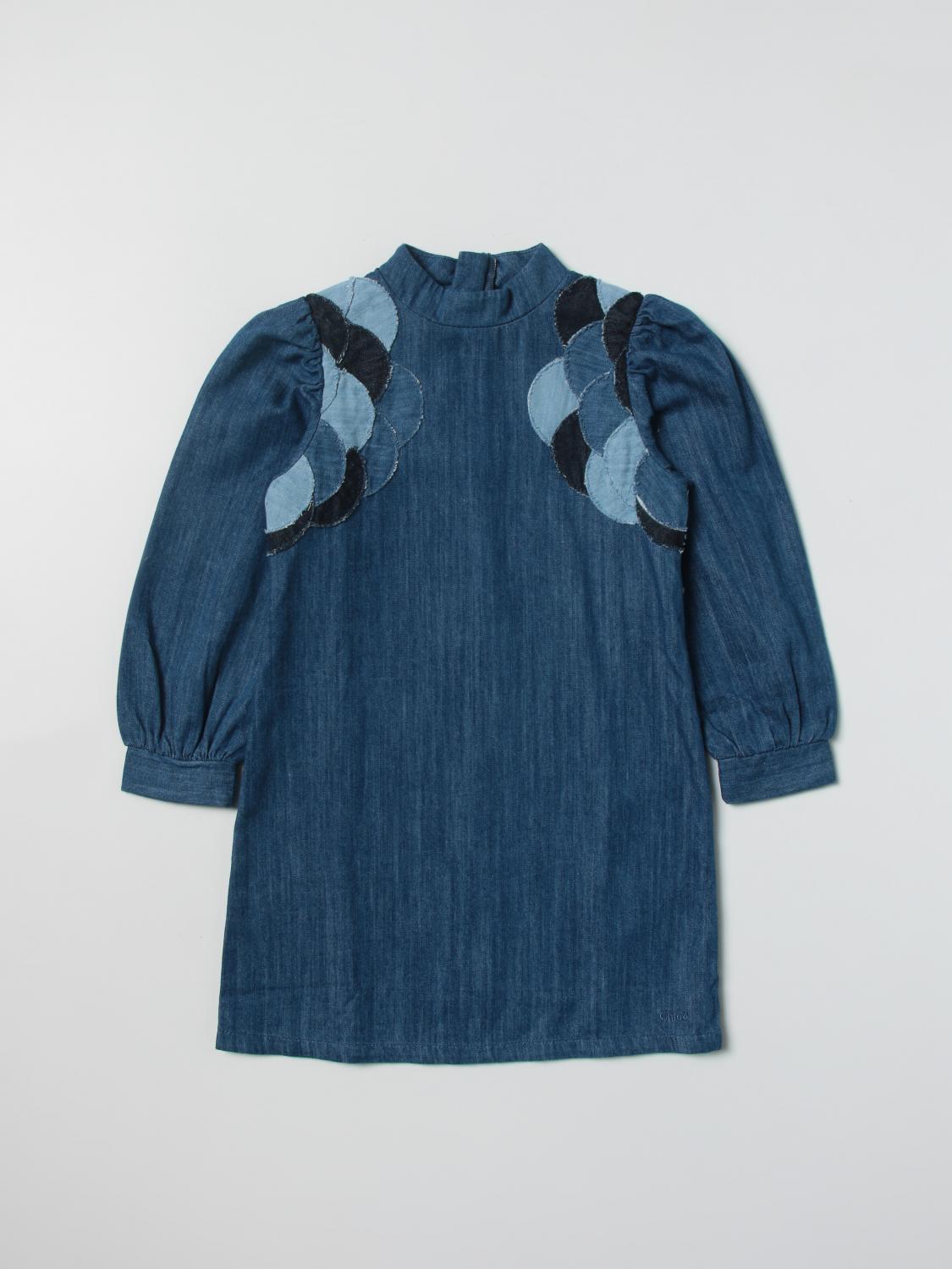 CHLOÉ VESTIDO: Vestido niños ChloÉ, Denim - Img 1