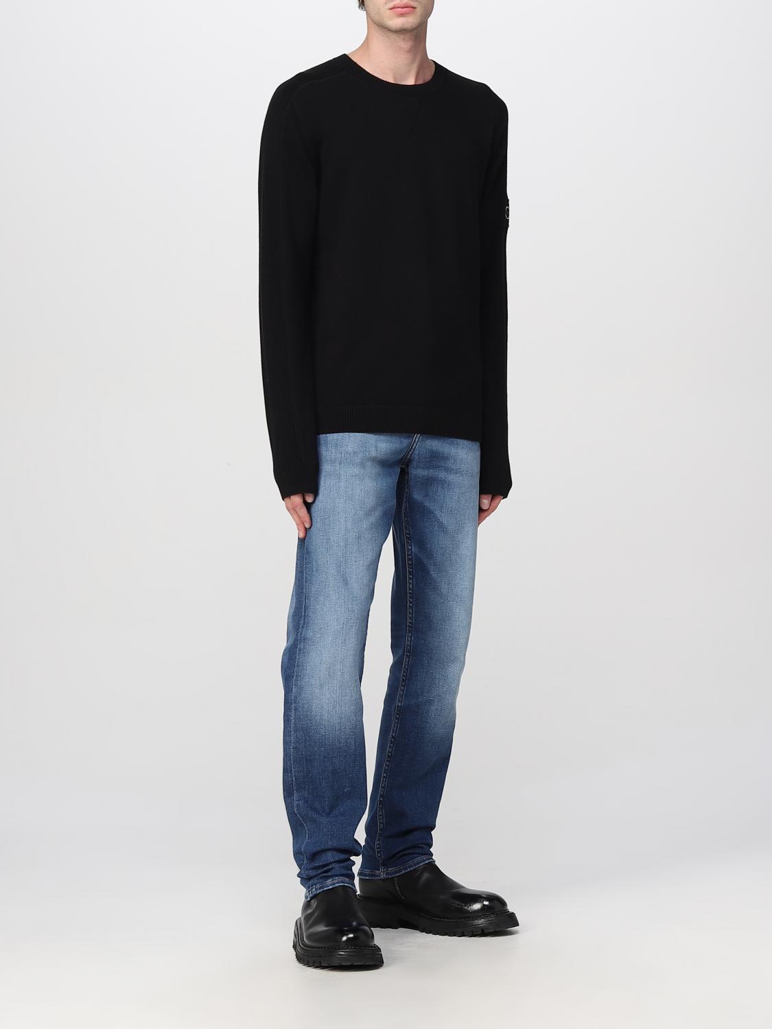 CALVIN KLEIN JEANS SWEATSHIRT: Calvin Klein Jeans basic sweatshirt, Black - Img 2