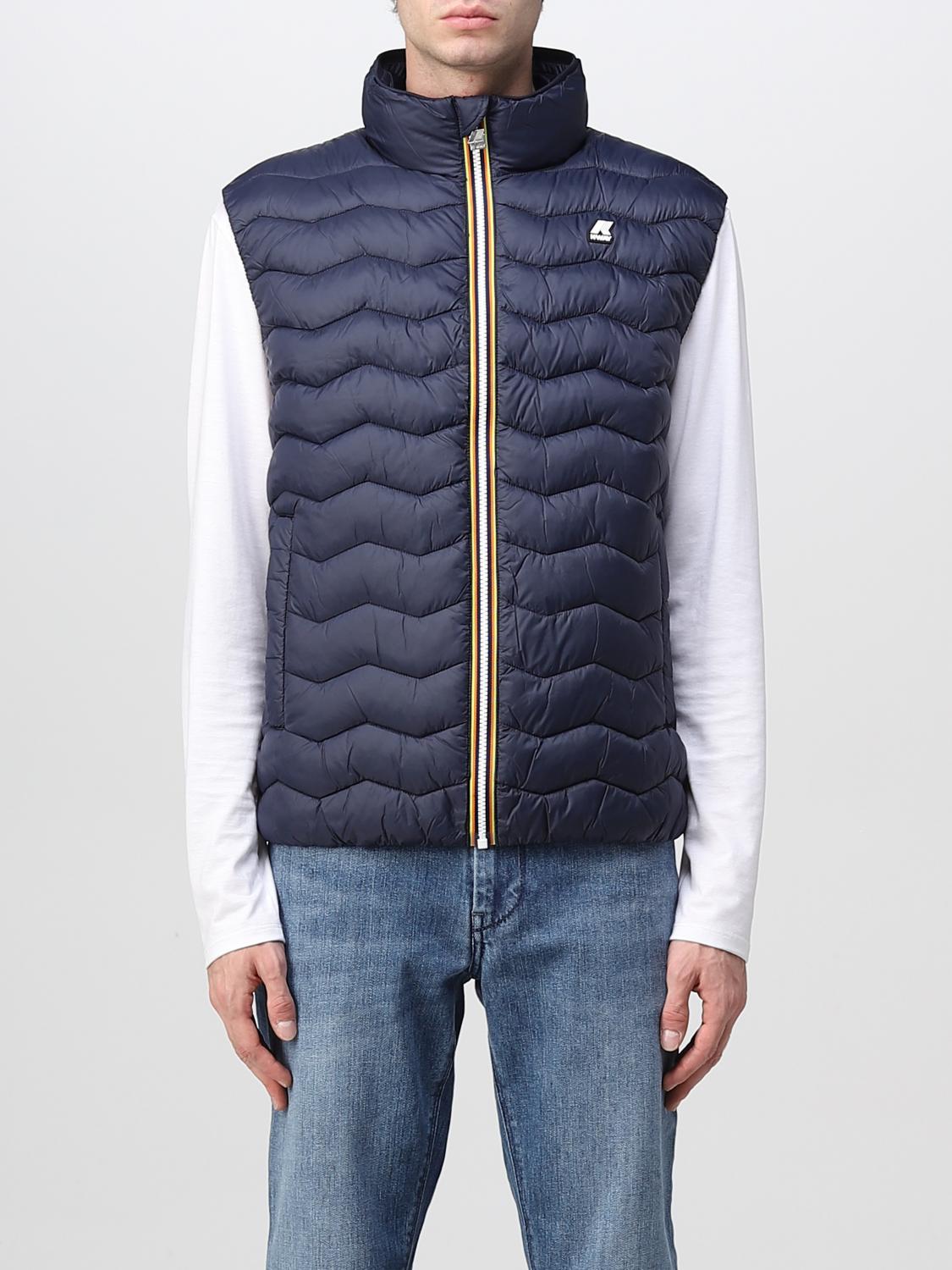 K-Way Cappotto Uomo Verde/Nero Taglia L: Impermeabile, Traspirante E Compattabile Con Cappuccio Regolabile