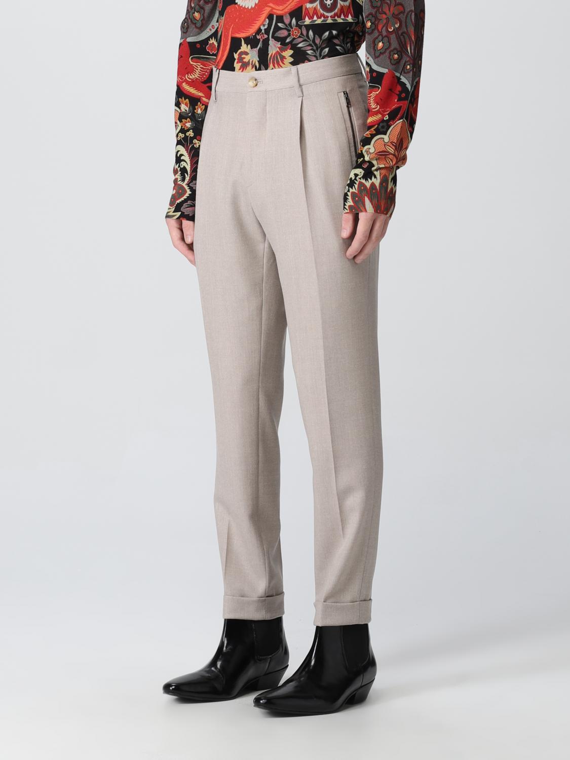 ETRO PANTS: Etro men's pants, Beige - Img 4