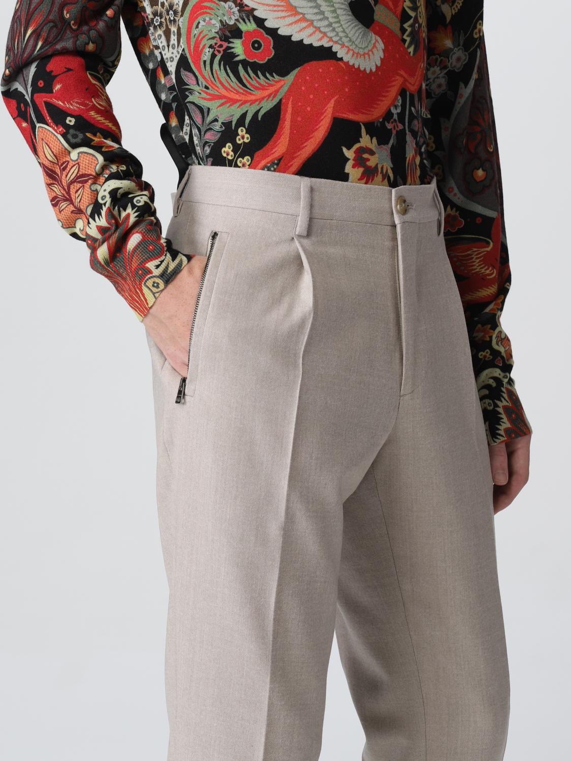 ETRO PANTS: Etro men's pants, Beige - Img 5