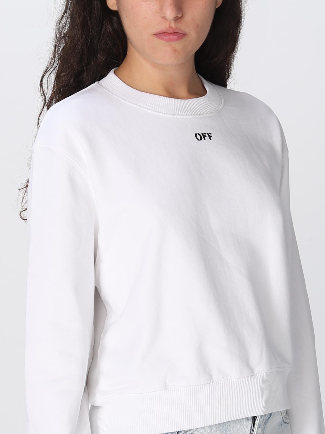 OFF-WHITE FELPA: Felpa a girocollo Off-White, Bianco - Img 5