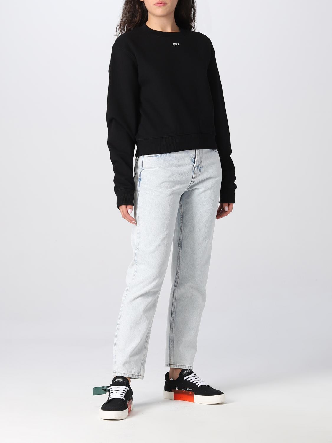 OFF-WHITE FELPA: Felpa a girocollo Off-White, Nero - Img 2