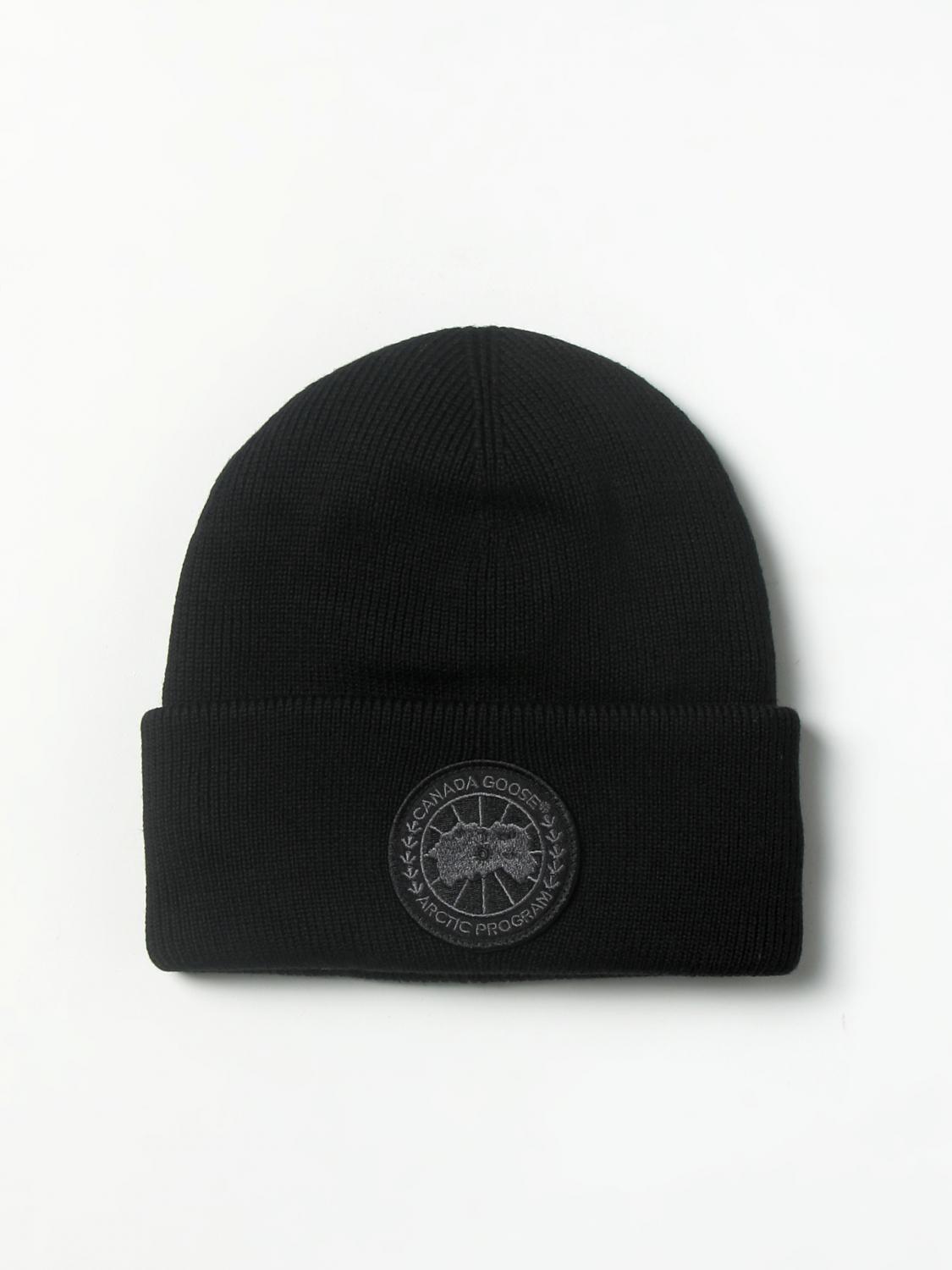 CANADA GOOSE: Hat men Black Canada Goose hat 5098MB online at