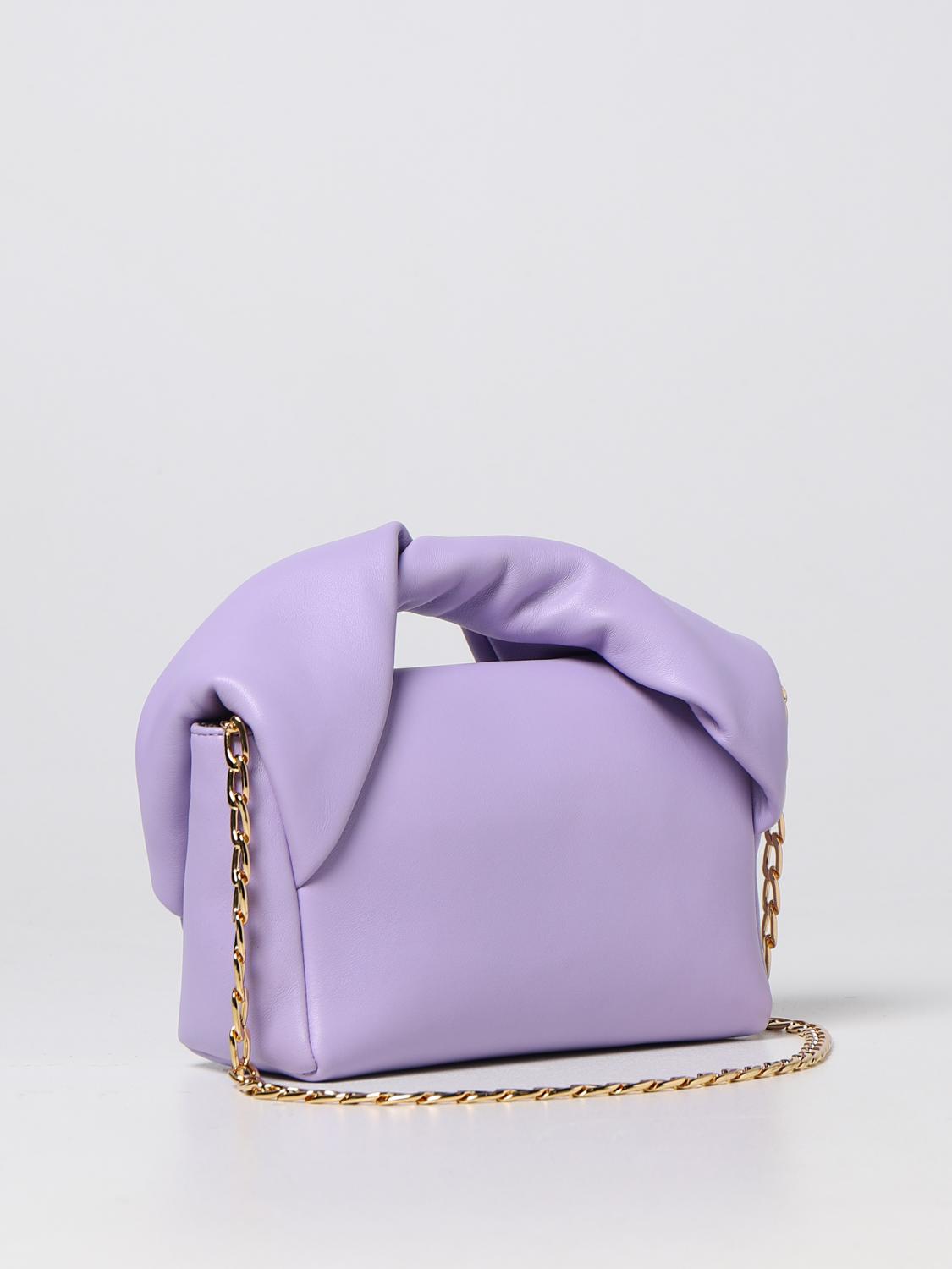 JW ANDERSON BORSA MINI: Borsa Twister JW Anderson in pelle, Lilla - Img 2