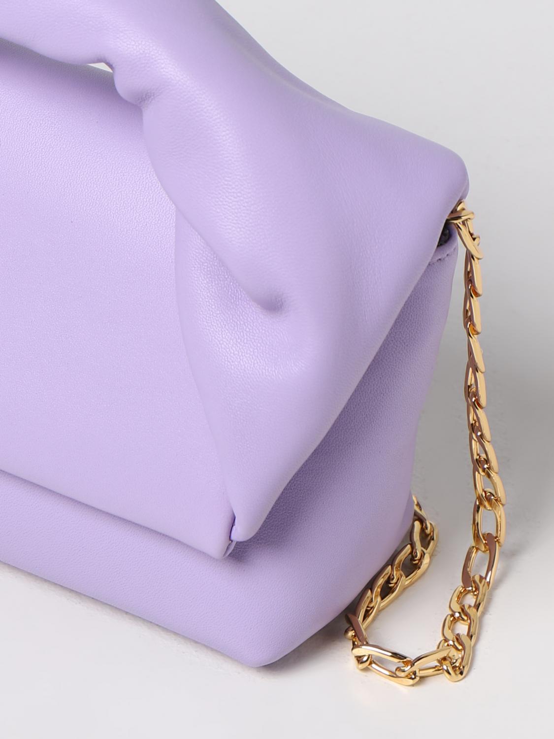 JW ANDERSON BORSA MINI: Borsa Twister JW Anderson in pelle, Lilla - Img 3