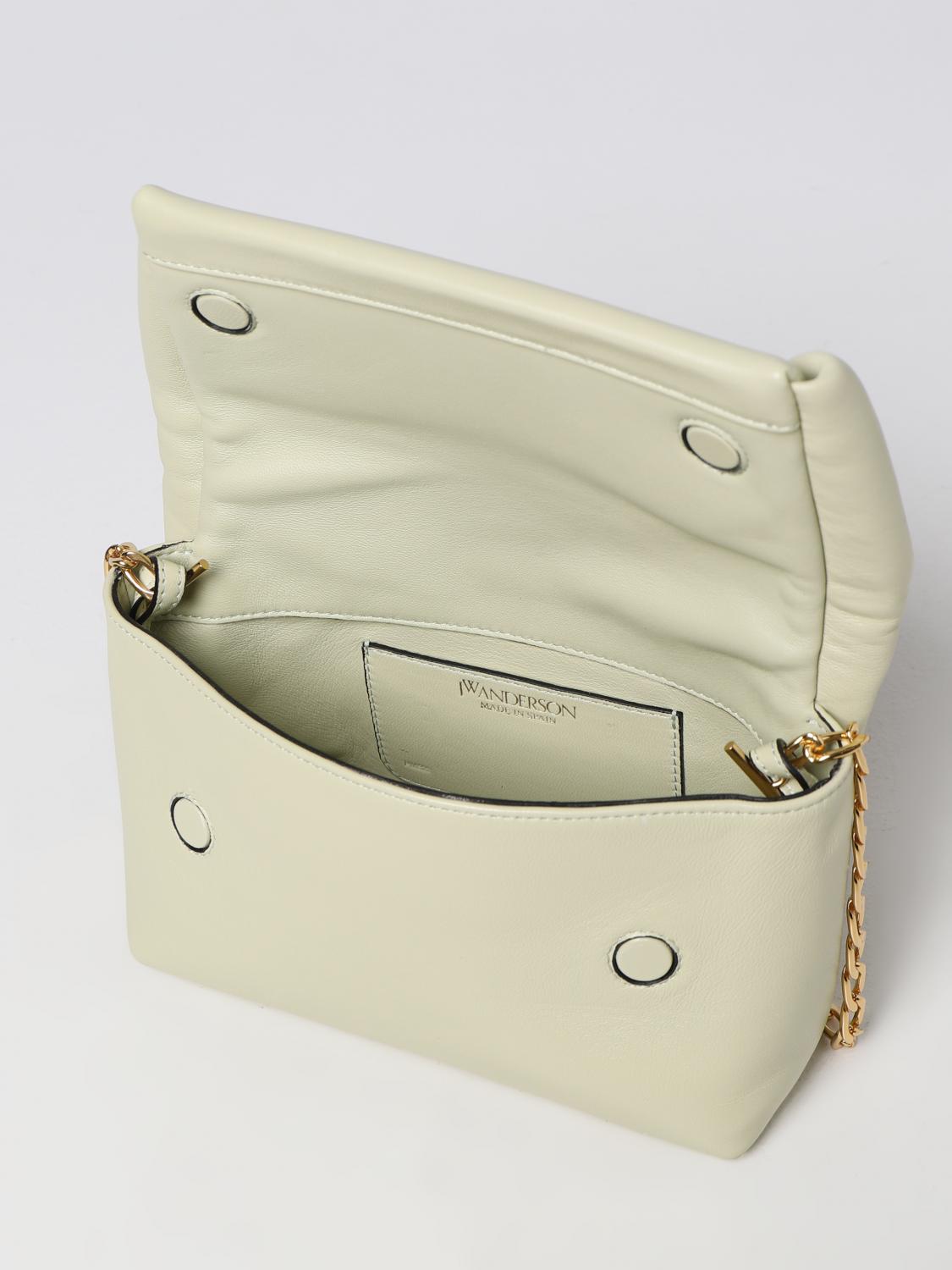 JW ANDERSON BORSA MINI: Borsa Twister JW Anderson in pelle, Crema - Img 3