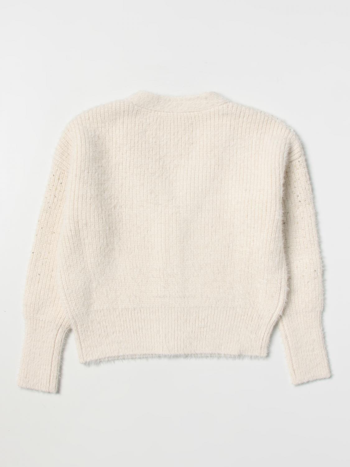 MICHAEL KORS PULLOVER: Michael Kors Mädchen Pullover, Ivory - Img 2