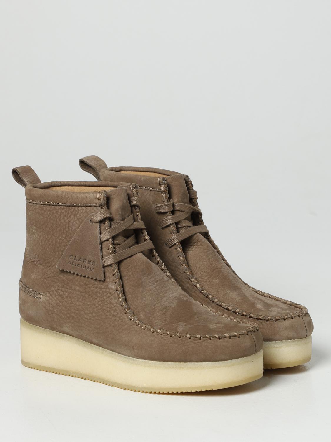 CLARKS OXFORD SHOE: Boots women Clarks, Brown - Img 2