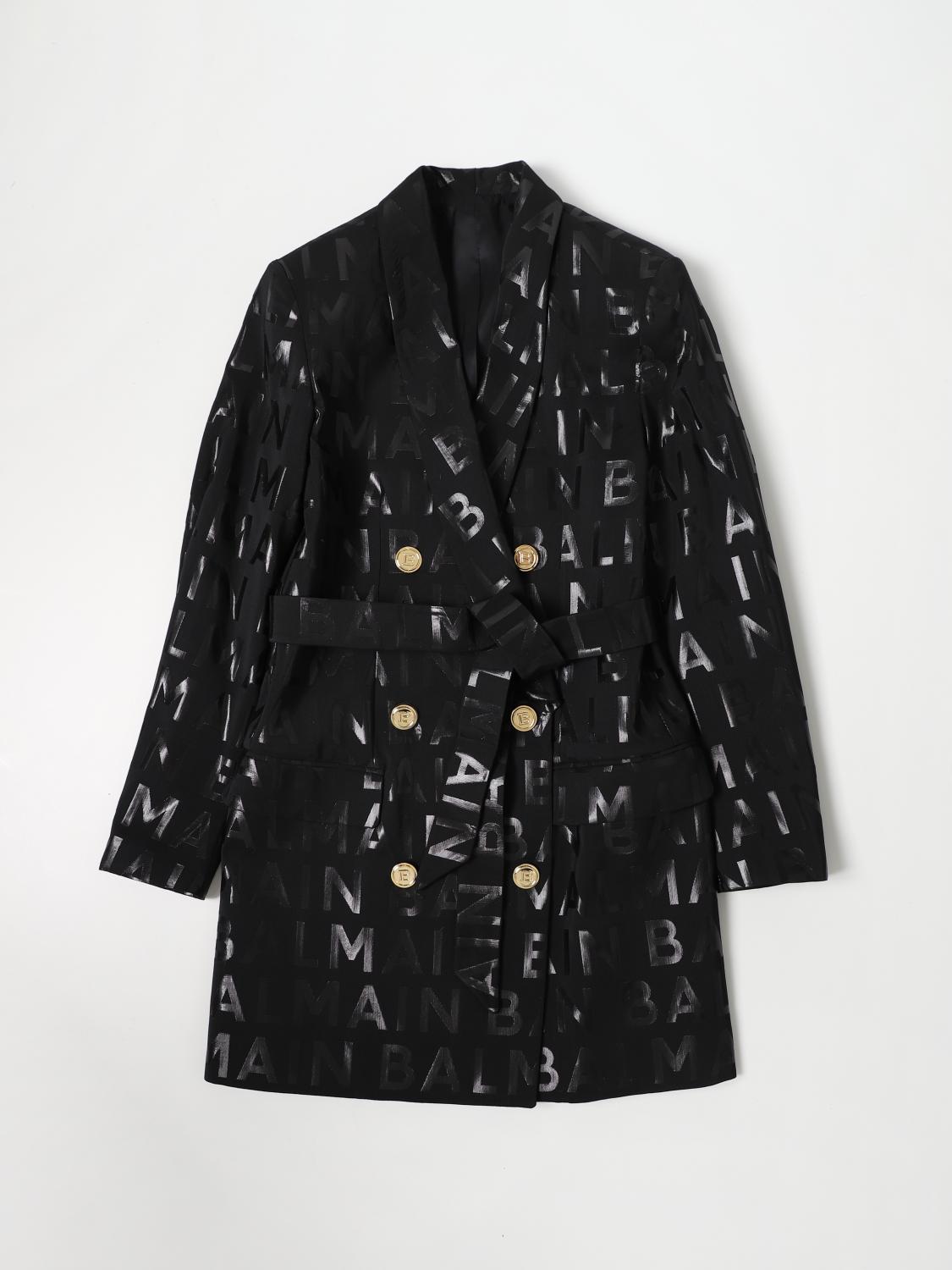 Robe Blazer Pailletée BALMAIN Pour Enfant - Taille 6, Noir Et Blanc, état Impeccable Pour Occasions Spéciales