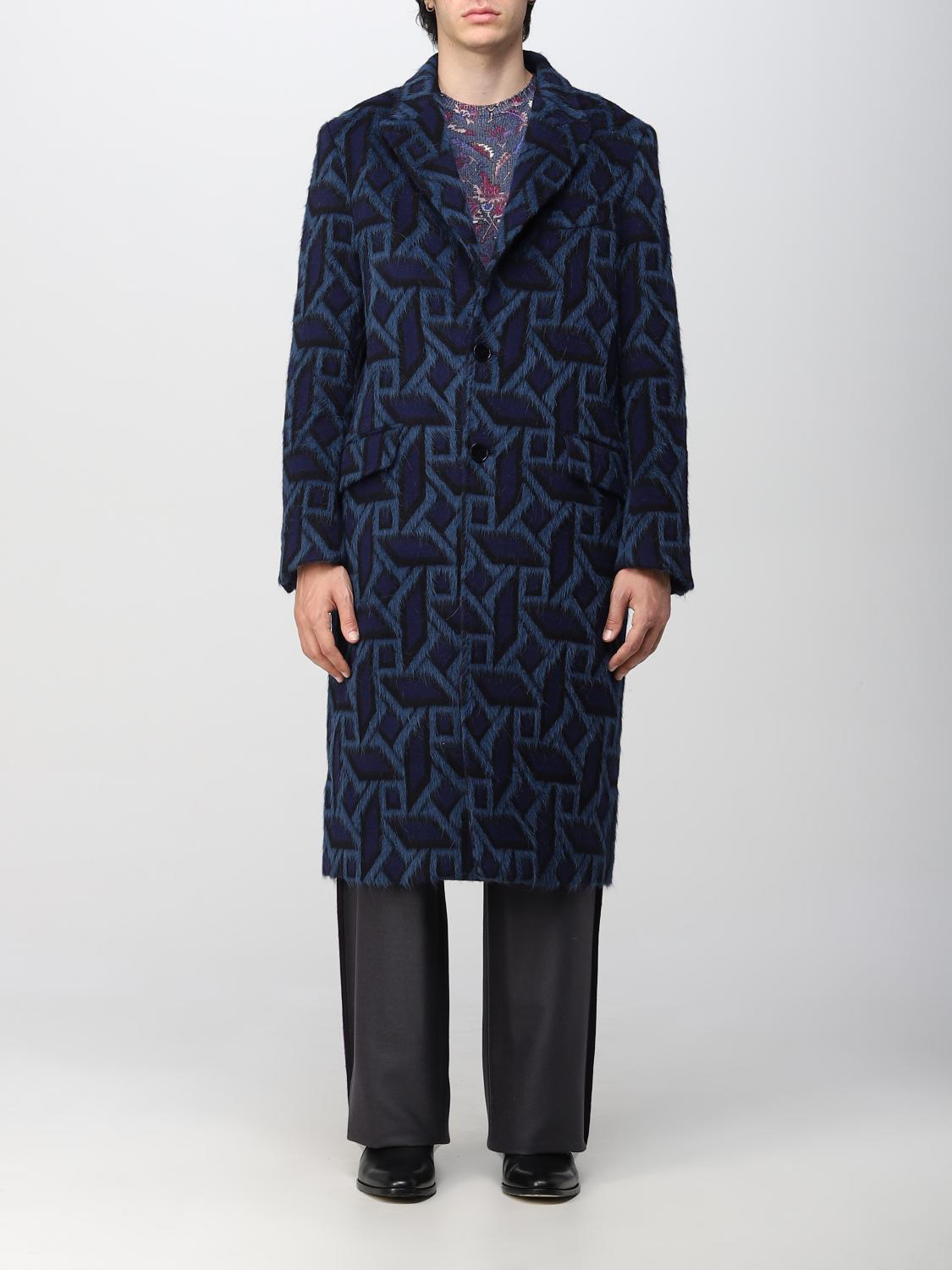 ETRO MANTEL: Etro Herren Mantel, Navy - Img 1