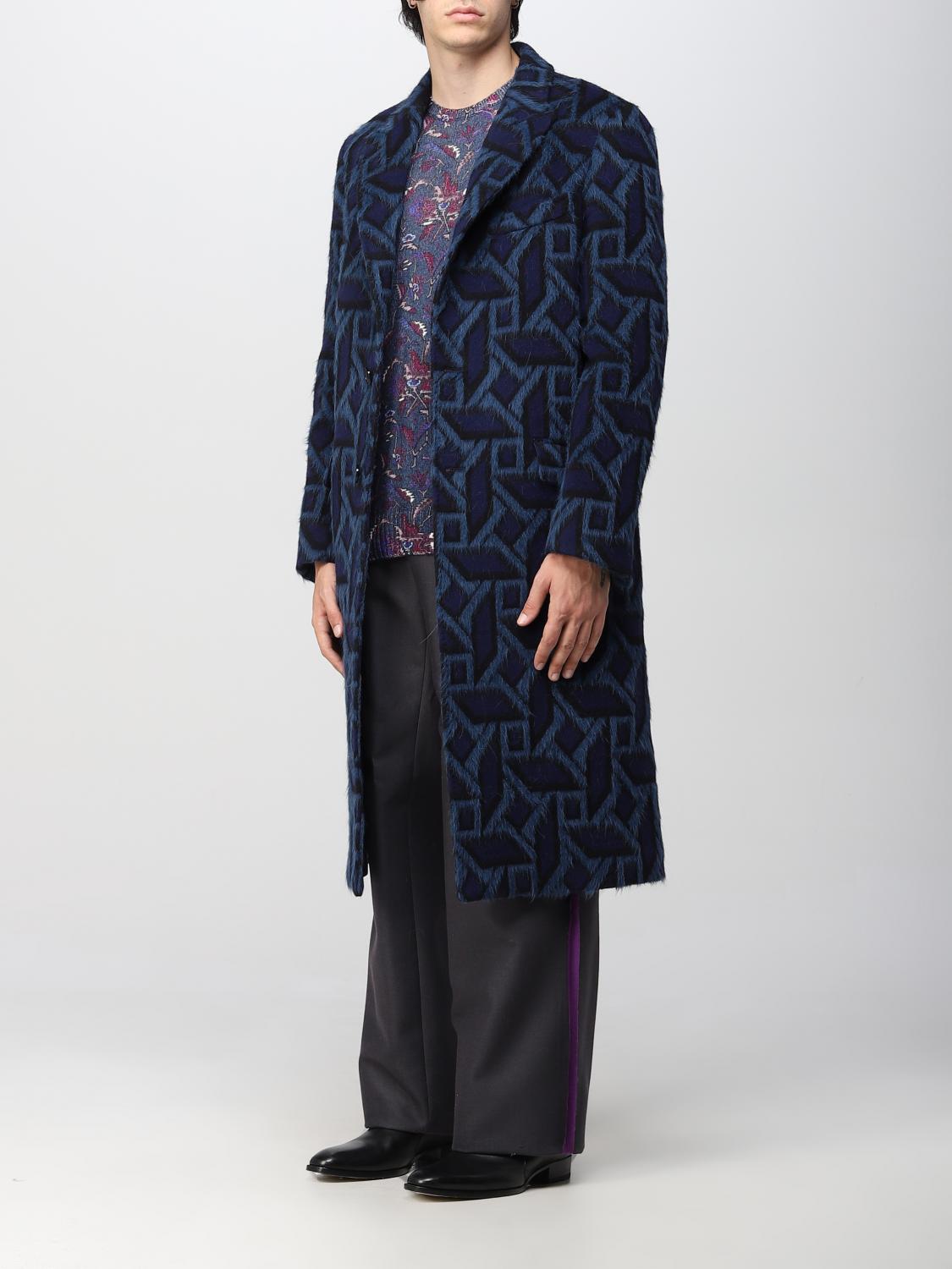 ETRO MANTEL: Etro Herren Mantel, Navy - Img 4