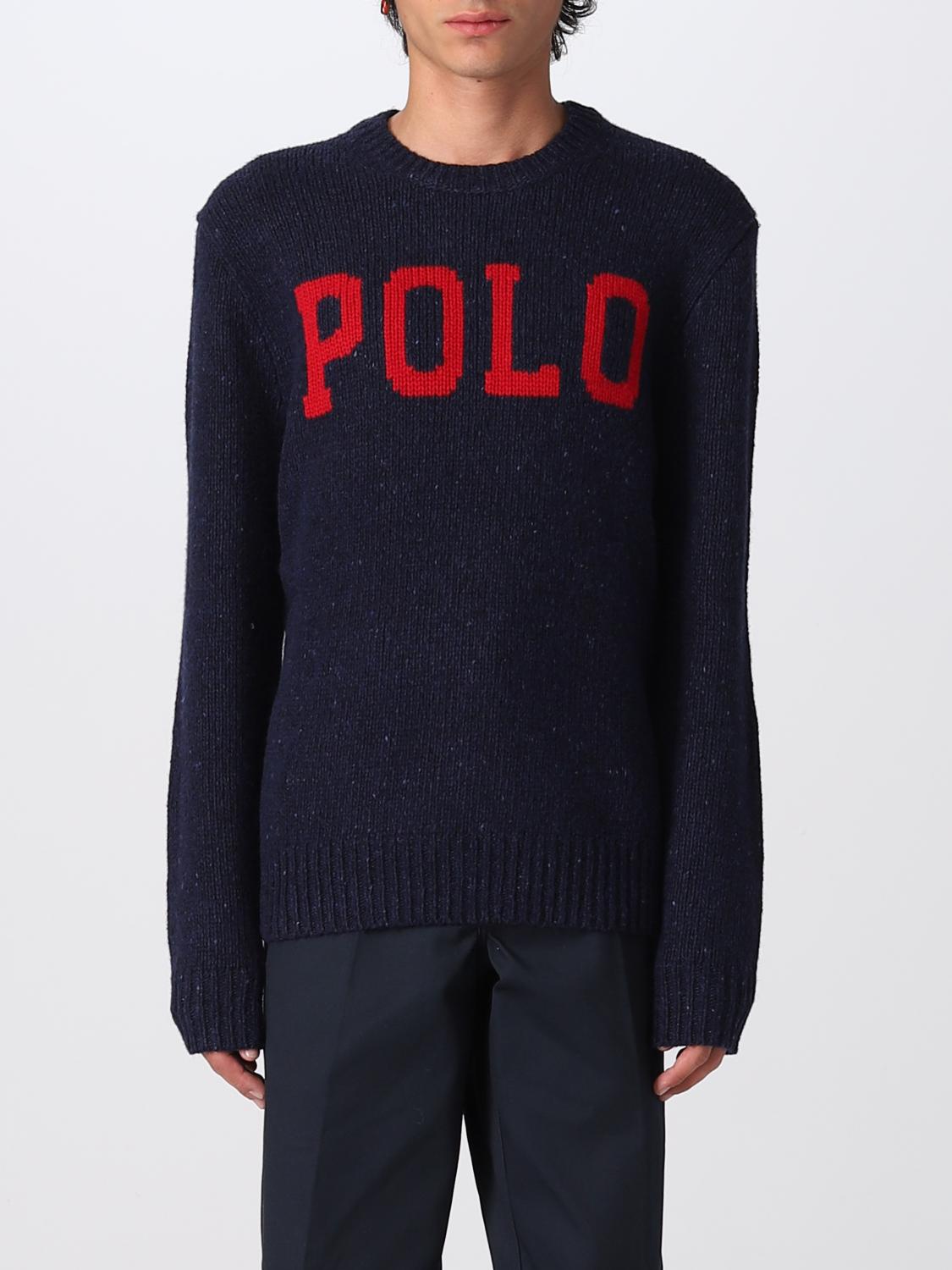 POLO RALPH LAUREN SWEATER: Sweater men Polo Ralph Lauren, Blue - Img 1