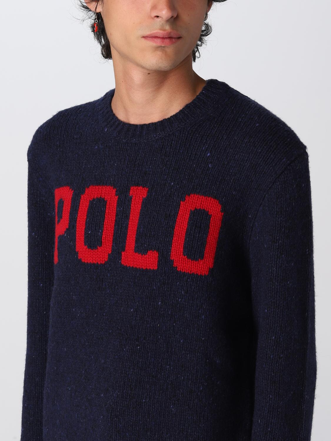 POLO RALPH LAUREN SWEATER: Sweater men Polo Ralph Lauren, Blue - Img 3