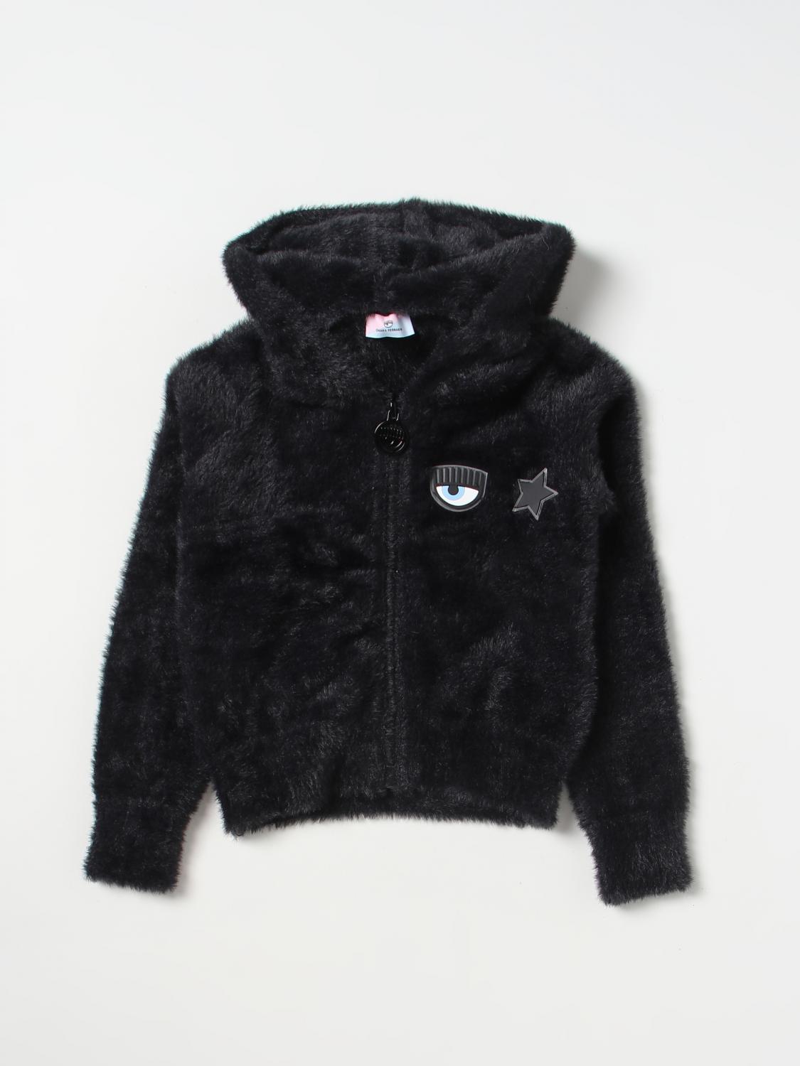 CHIARA FERRAGNI PULLOVER: Chiara Ferragni Jungen Pullover, Schwarz - Img 1