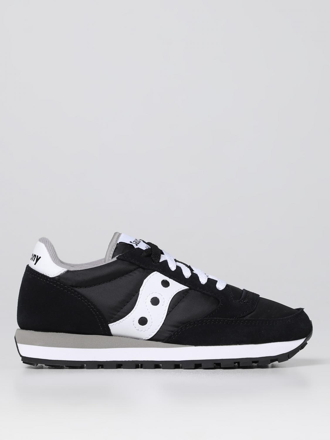 SAUCONY SNEAKERS: Sneakers Jazz Saucony in mesh e suede, Nero - Img 1