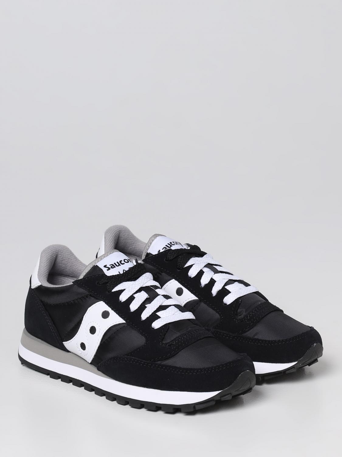 SAUCONY SNEAKERS: Sneakers Jazz Saucony in mesh e suede, Nero - Img 2