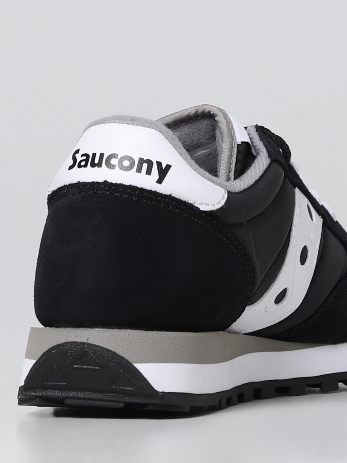 SAUCONY SNEAKERS: Sneakers Jazz Saucony in mesh e suede, Nero - Img 3