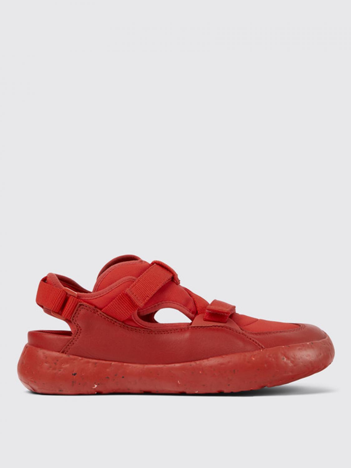 Camper Peu Stadium K100801 - Scarpa Semi-Aperta da Uomo, Bright Red 008, 44 EU